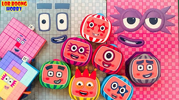 Meet Numberblocks NEW 153 1700 Puzzle Tetris Shape| ASMR chirping of birds