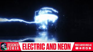 Electric logo reveal. Electric logo intro video. | (VIDEO NO: #13)