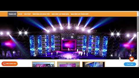 Web Mới - Thiết kế website Màn Hình Led -  Mẫu 01