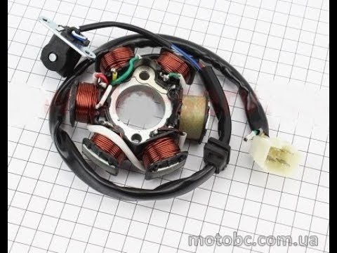 Генератор GXmotor 6 катушек 50-100cc 4T, 139QMB - YouTube