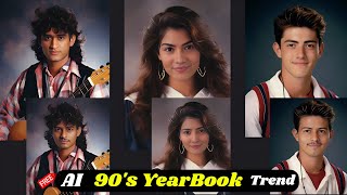 Celebrity Create Free AI YearBook Trend On Instagram | 90s Yearbook Trend Tutorial | AI Trend Tutorial Net Worth