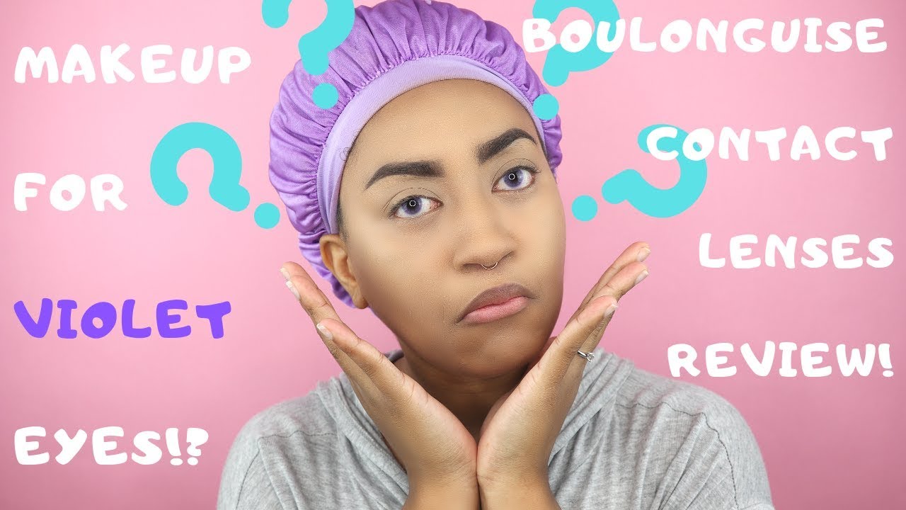 Makeup for Violet Eyes!? Boulonguise Review YouTube