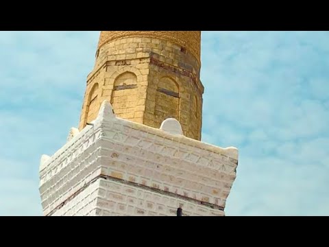 منارة قديمة عملاقة اقدم واطول منارة في بعدان مسجد العذارب الاثري الطبيعة بعدان إب