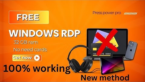 Free RDP method 1000% working no need credit card 2025 full working method 
