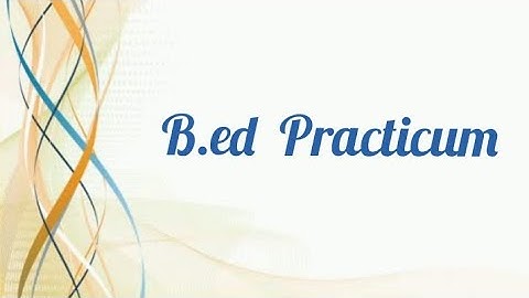 B.Ed , Semester -III , Practicum - Term Paper