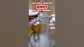 watch & Learn How To Make The Most Trusted Knot In The World DOUBLE OVERHAND KNOT #shorts #viral