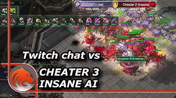 StarCraft 2: Can Twitch Chat Defeat Cheater 3 INSANE AI? (Best of 5)