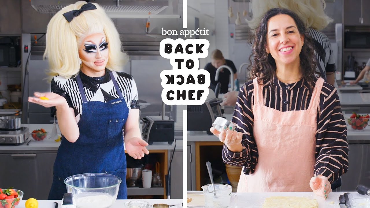 Trixie Mattel Tries to Keep Up with a Professional Chef   Back-to-Back Chef   Bon Apptit