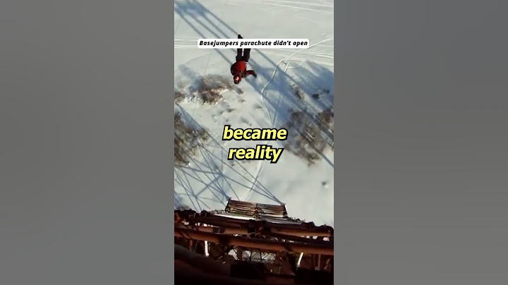 A basejumpers worst nightmare #basejumper #skydive #parachute #fail #failure