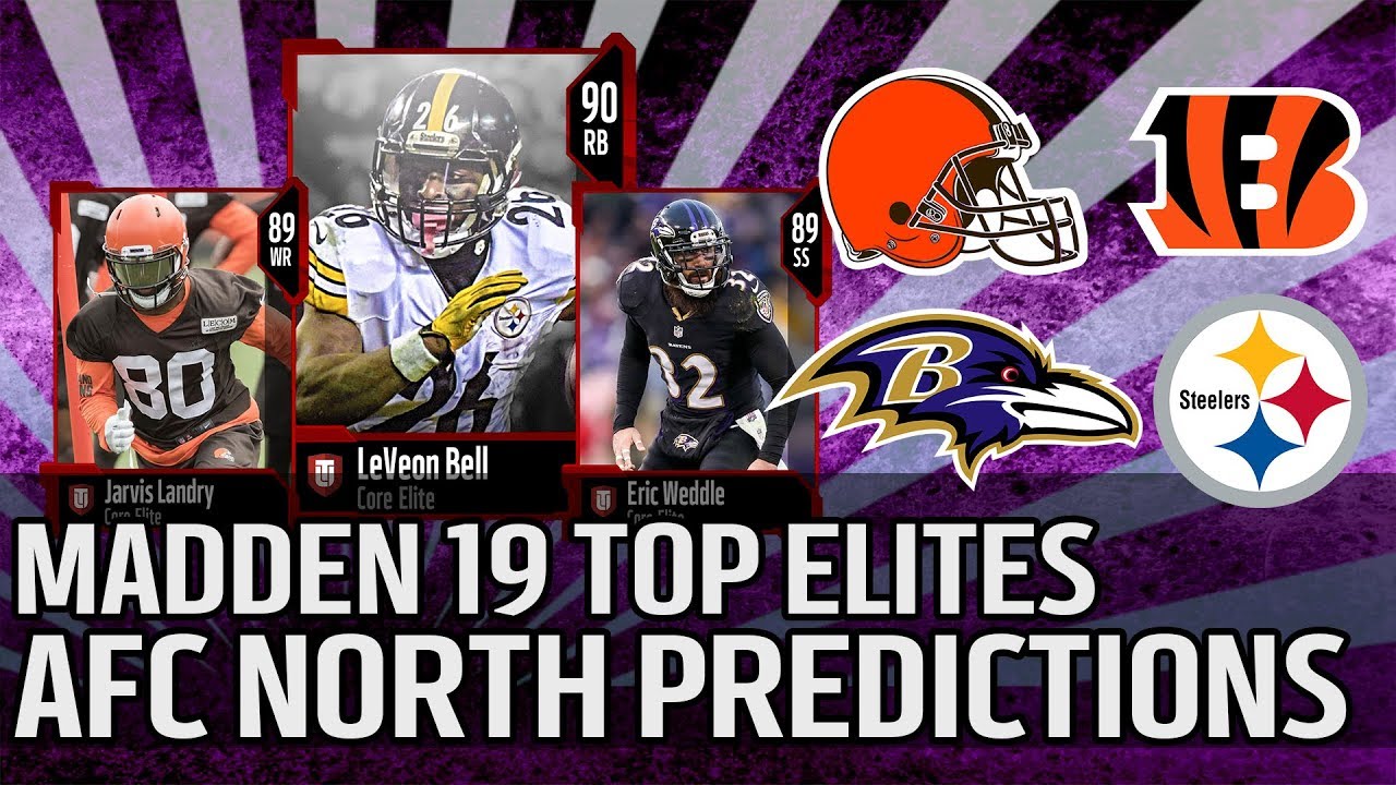 AFC North Top Core Elites Predictions | Madden 19