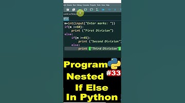 python program of nested if else statement #shorts #bintuharwani #nestedifelse #pythonfreecourse