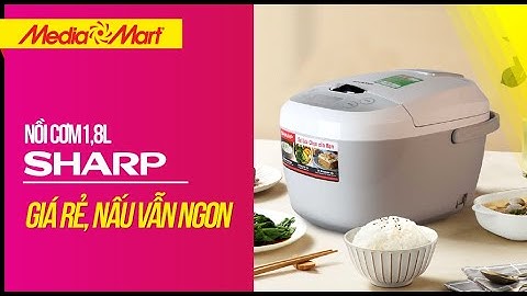 [HOT DEAL 27.8] - Nồi cơm Sharp 1,8L: Giá rẻ, nấu vẫn ngon (KS-COM180EV-GY) - Điện máy MediaMart