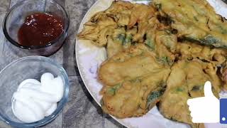 palak paata pakora banany ka asan tariqa  پالک کے پکوڑے بنانے کا آسان طریقہ