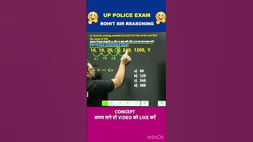 NUMBER SERIES | REASONING BY ROHIT SIR | #shorts #reasoning #radianmensa #uppoliceconstable #upsi