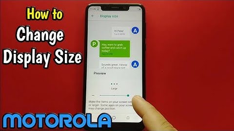 How to Change Display Size on Motorola One (XT1941-4)