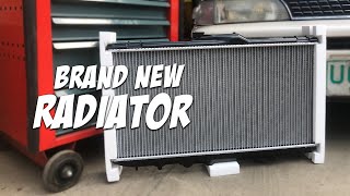 How to Replace Radiator on a Toyota Corolla Bigbody XE (Tagalog with English Subtitle)