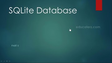 SQLite Part II  -  UI Design