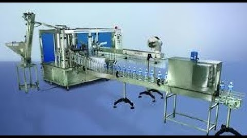 rinsing filling capping machine RFC for mineral water & juices
