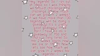 How much can we grow in 2 weeks?