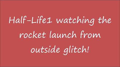 Cool Half-Life 1 rocket glitch, view the rocket launch from outside[REUPLOAD]