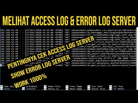 Video: Bagaimana cara memantau file log di Linux?