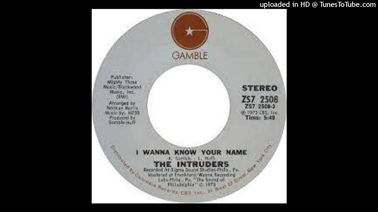 The Intruders - I Wanna Know Your Name (Official Audio) 