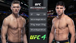 UFC 4 - Stephen Thompson vs Vicente Luque! CPU vs CPU! Legendary Difficultly!