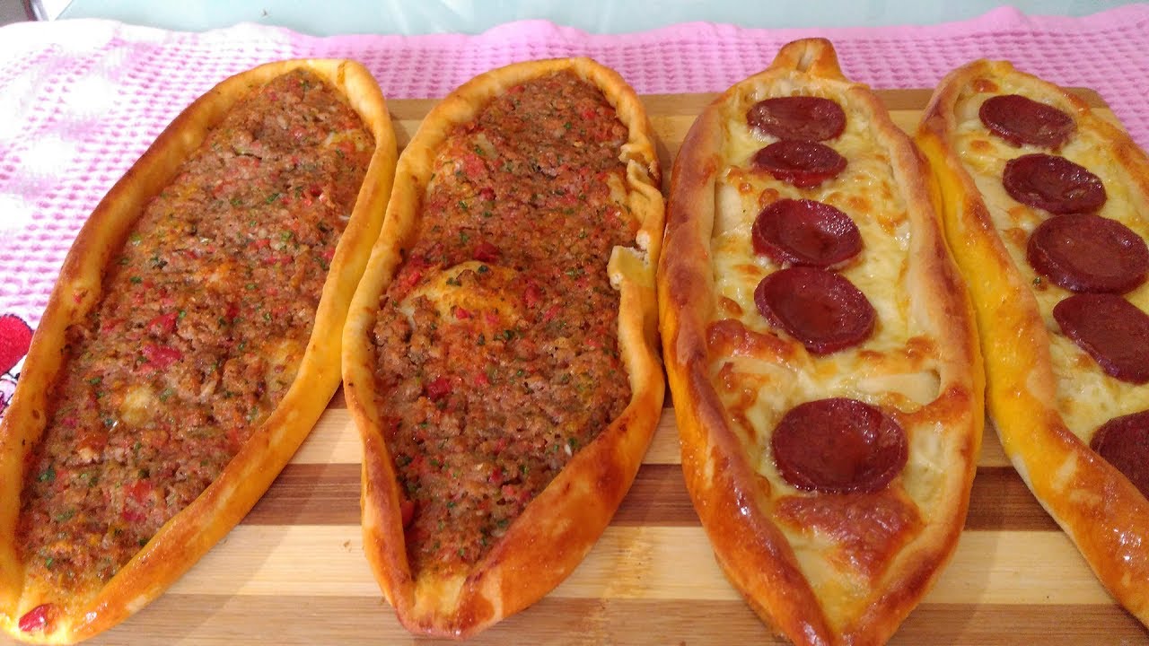 pide with ground beef recipe eng subs youtube food turkish recipes organic recipes