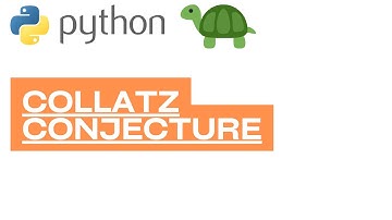 Collatz conjecture visualization with python turtle gui