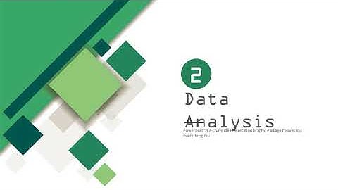 green business annual report charts PowerPoint Template