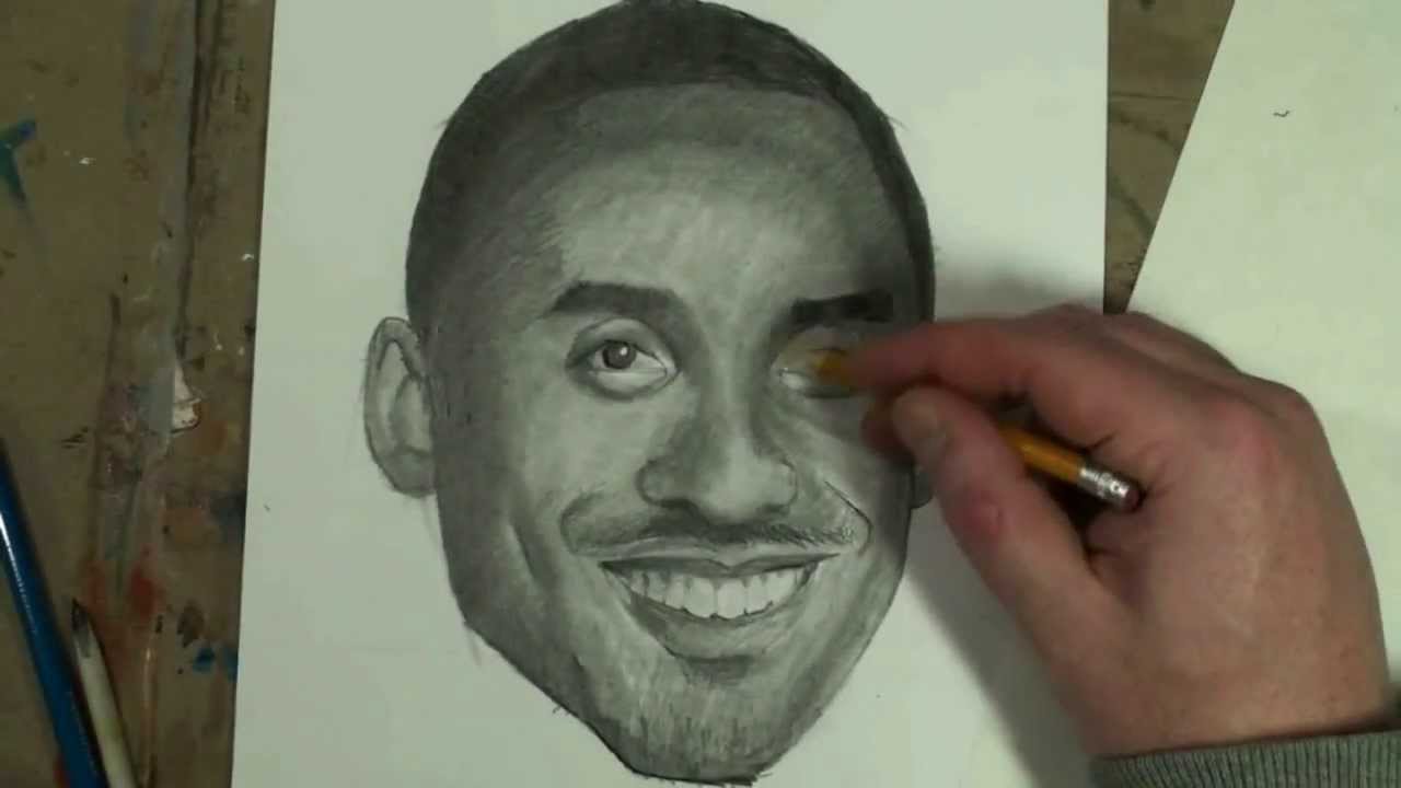 ⁣Extended Kobe Bryant Shading Tutorial How to Draw Step by Step.mpg