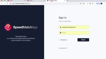 SpeedMatchApp Demo: Professional speed matching, dating and networking software