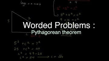 IB MYP 3-4: Worded Problems: Pythagorean theorem