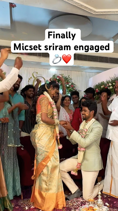 Micset sriram engagement 💍❤️ #forever #micset #love #sriram #sriram #wedding #engagement #ring