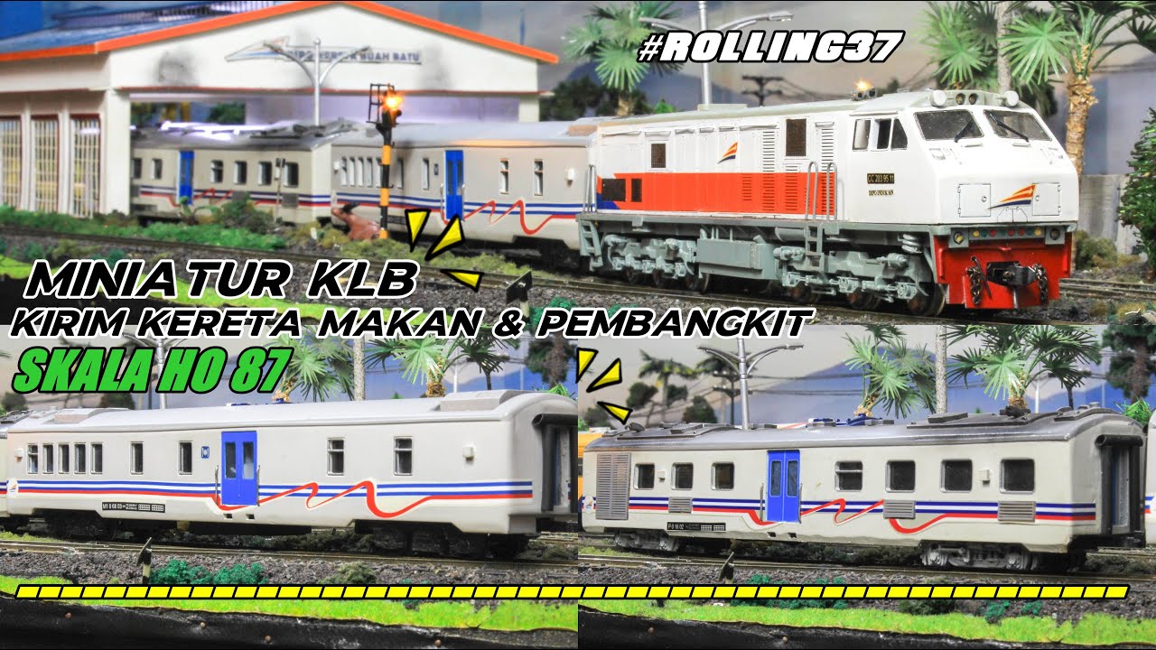  ROLLING37 Miniatur Kereta Api Kirim Rangkaian Kereta 