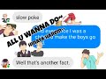 Haikyuu lyric prank: All you wanna do~ ( Hinata harem)