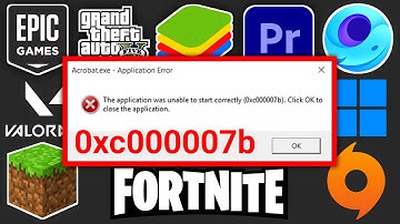 The Application Was Unable to Start Correctly (0xc000007b). Click Ok To Close The Application