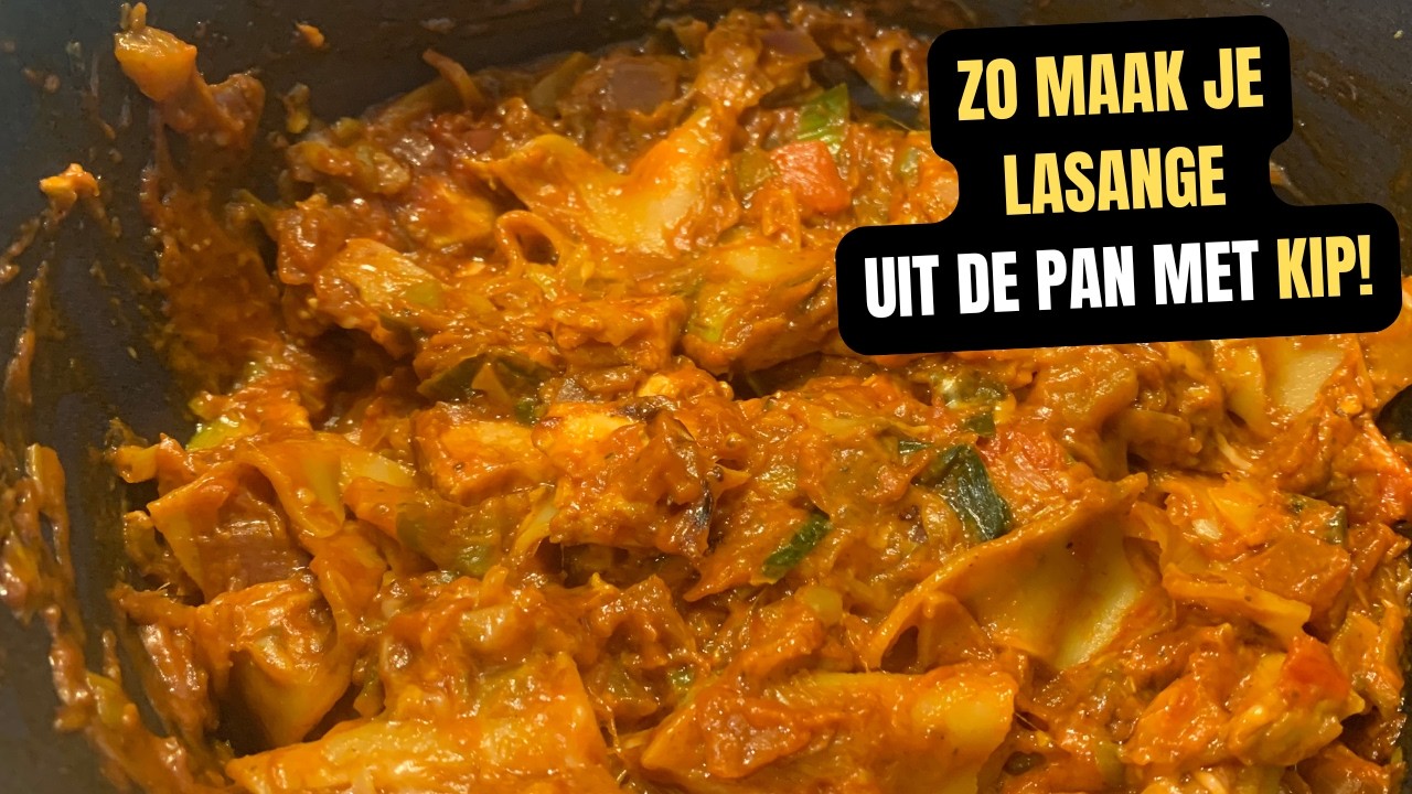 Dit is GEEN gewone lasagne… 😲 | Lasagne uit de pan met kip