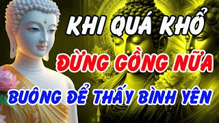 Phật Dạy: Khi Quá Khổ, Đừng Gồng Nữa – Học Cách Buông Bỏ Để Tìm Thấy Bình Yên Trong Tâm