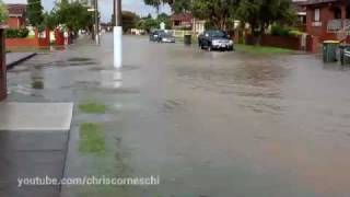 Street Floods (Melbourne Hail Storm) on Christmas Day 2011