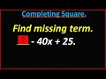Quadratic equations and expressions iicompleting square method