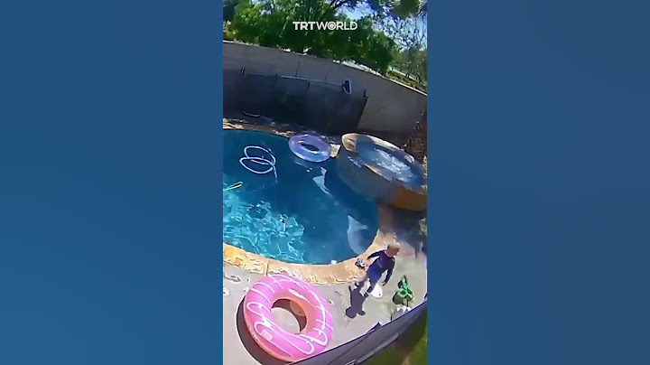 Quick-thinking father rescues son from drowning in swimming pool