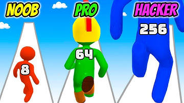 Giant Rush Colors 3D - NOOB vs PRO vs HACKER