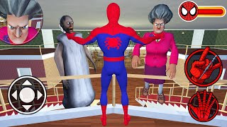 Playing as SpiderMan and Catch Miss T & Granny