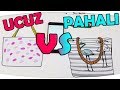 UCUZ VS PAHALI YAZLIK ÜRÜNLER ile 3 Marker Challenge | DIY | Cheap vs Expensive - Fenomen Tv