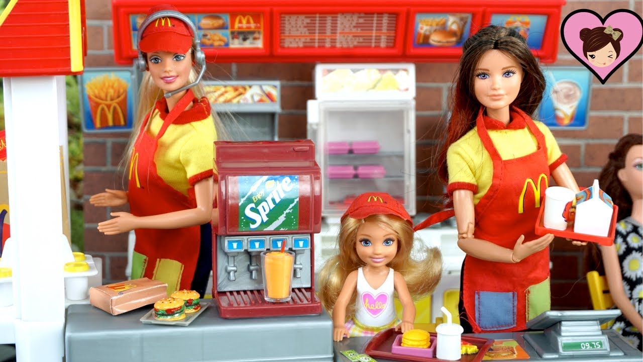 barbie restaurant playset