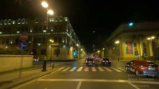 Автотур по центральной улице Баку - Ночной Баку - Январь 2023