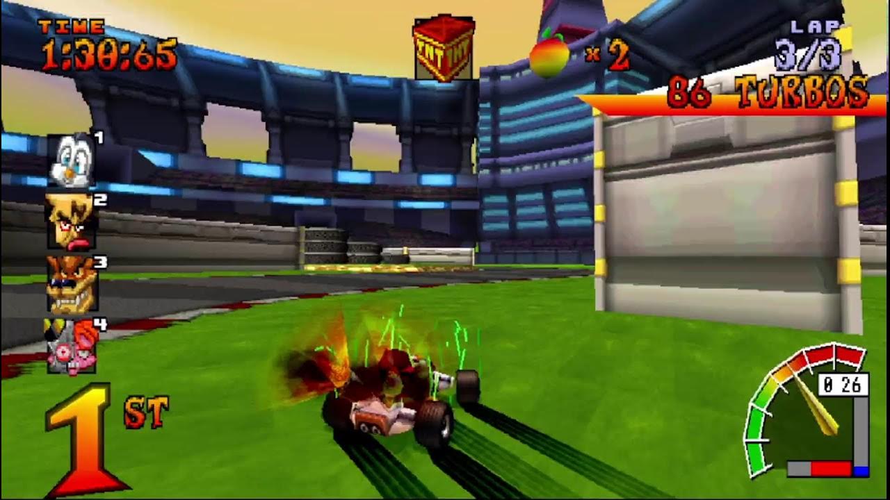 Crash Team Racing PS1 2/2 Longplay Oxide Time Trials, All Cups YouTube