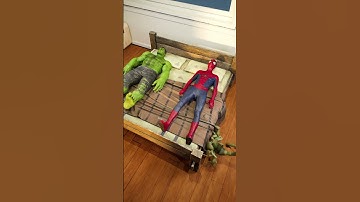 Spider-Man vs Hulk | Spider-Man want to sleep | Marvel Animation #funny