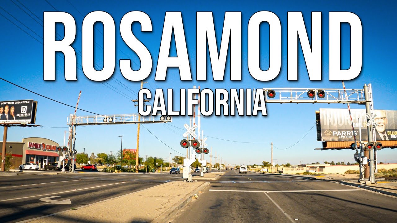 ROSAMOND California - Drive Thru Documentary Tour - former gold mining town of the Mojave Desert